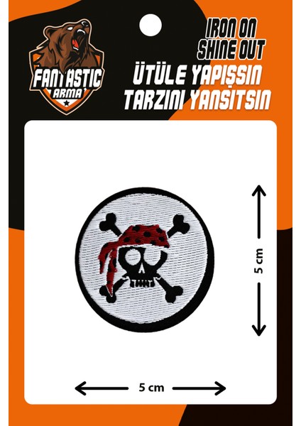 Ütü Ile Yapışan Dokuma Arma Patch, Korsan One Pıece