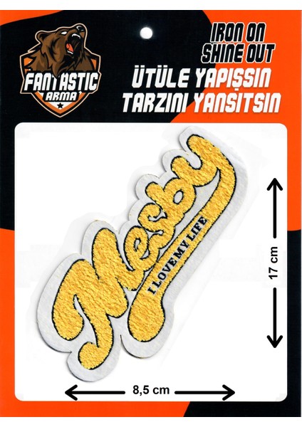 Ütü Ile Yapışan Dokuma Peluş, Kolej, Punch, Mesby Arma Modeli
