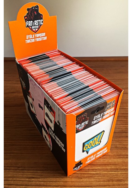 140 Adet Ütü Ile Yapışan Dokuma Arma - Box Stant