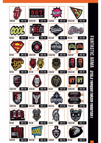 140 Adet Ütü Ile Yapışan Dokuma Arma - Box Stant indirimleri