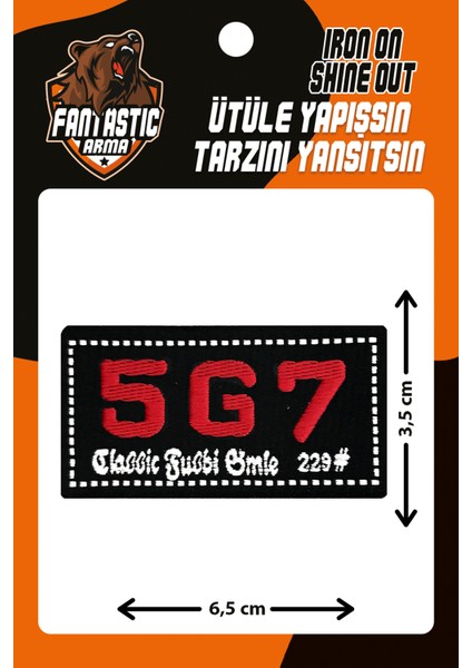 Ütü Ile Yapışan Dokuma Arma Patch, 5g7