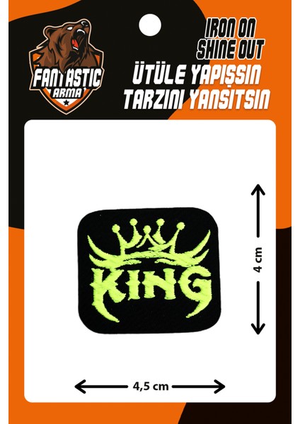 Ütü Ile Yapışan Dokuma Arma, Kıng Fosfor