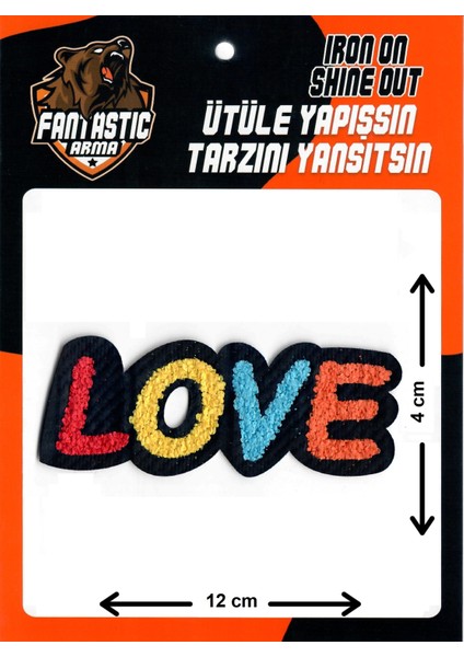 Ütü Ile Yapışan Dokuma Peluş, Kolej, Punch, Love, Arma Modeli