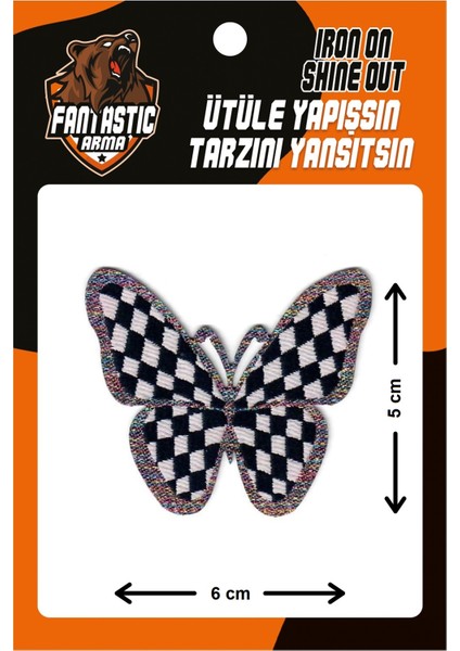 Ütü Ile Yapışan Dokuma Arma, Ev Tekstili, Kelebek Modeli