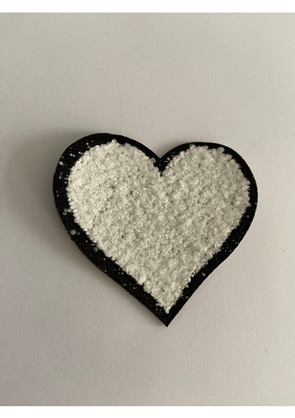 Ütü Ile Yapışan Dokuma Peluş,kolej,punch Arma Heart, Beyaz Kalp Modeli fırsatları