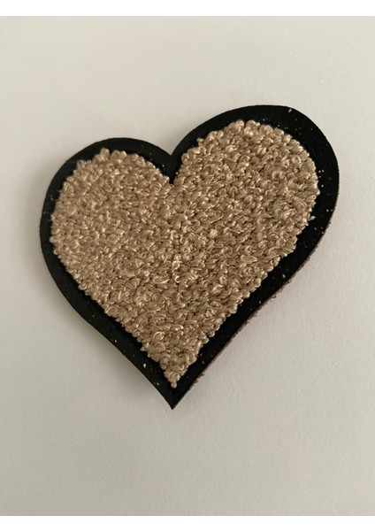 Ütü Ile Yapışan Dokuma Peluş,kolej,punch Arma Heart, Krem Kalp Modeli modelleri