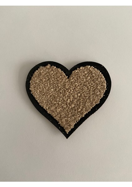 Ütü Ile Yapışan Dokuma Peluş,kolej,punch Arma Heart, Krem Kalp Modeli fırsatları