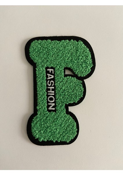 Ütü Ile Yapışan Dokuma Peluş,kolej,punch Arma Harf, Yeşil F Modeli modelleri