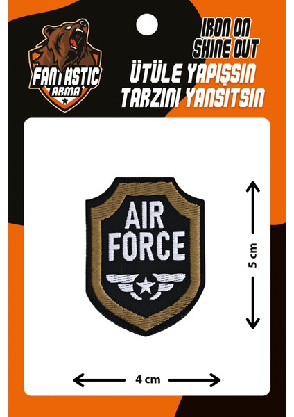 Ütü Ile Yapışan Dokuma Arma Patch, Force