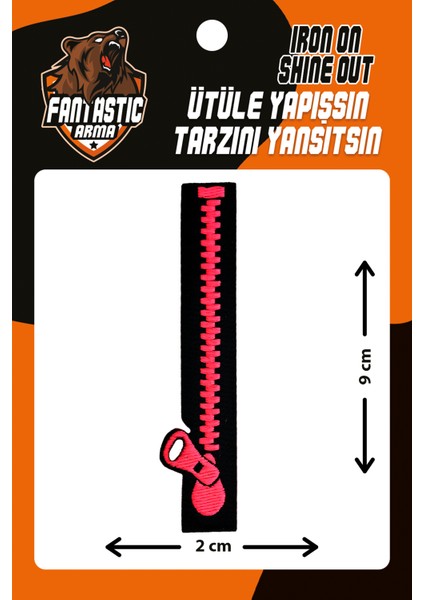 Ütü Ile Yapışan Dokuma Arma Patch, Fermuar