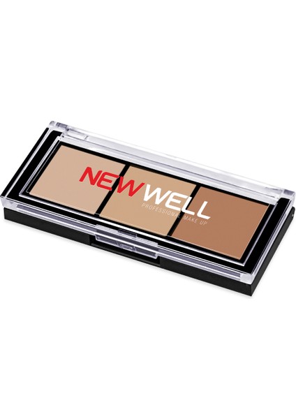 New Well Porcelain Make Up Highlighter 3lü