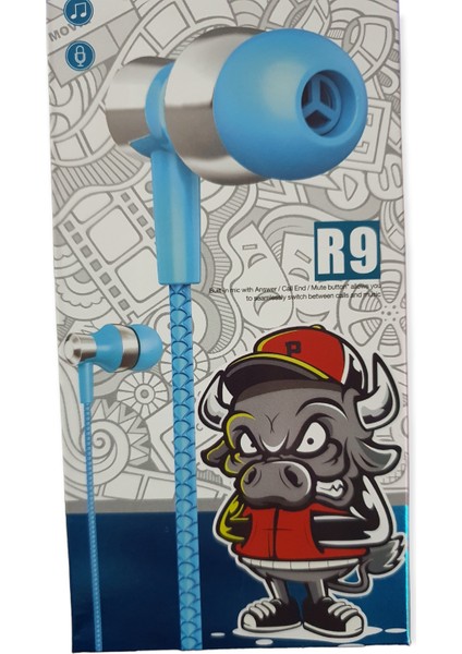 R9 Süper Bass Mikrofonlu Kablolu Kulaklık
