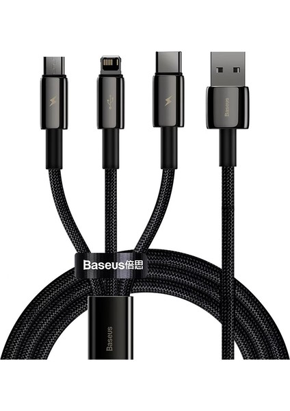 Tungsten Gold 3.5A 3 In 1 Hızlı Şarj Kablosu 1.5 Metre