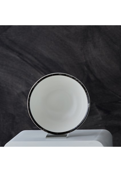 Damalı Çizgi Porselen Salata Kasesi 14 cm