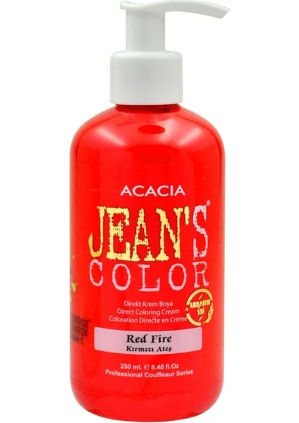 Acacia Jeans Color Su Bazlı Saç Boyası Red Fire-Kırmızı Ateş 250ML