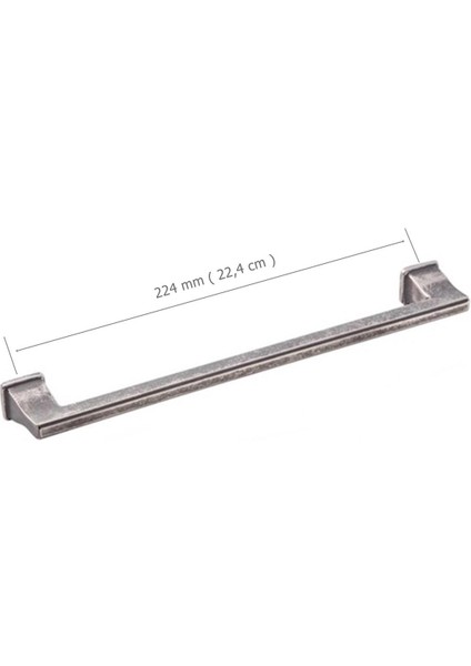 Doğanlar Techno 224 mm Mobilya Kulp Antik Gümüş
