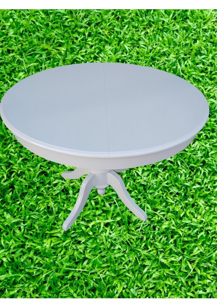 Baba Ihlamur Ağacı Ayak Açılır Masa 120 cm Ahşap Mdf Parlak Beyaz Lake Ahşap Kutuda Sevk El Yapım