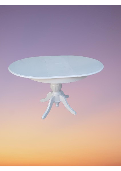 Baba Ihlamur Ağacı Ayak Açılır Masa 120 cm Ahşap Mdf Parlak Beyaz Lake Ahşap Kutuda Sevk El Yapım modelleri