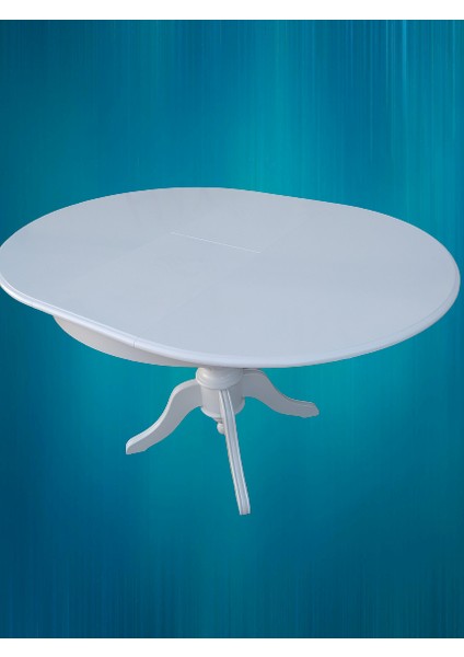 Baba Ihlamur Ağacı Ayak Açılır Masa 120 cm Ahşap Mdf Parlak Beyaz Lake Ahşap Kutuda Sevk El Yapım fırsatları
