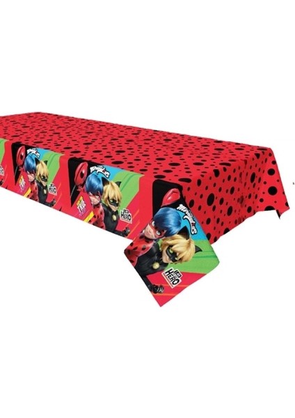 Miraculous Super Heroez Team Plastik Masa Örtüsü