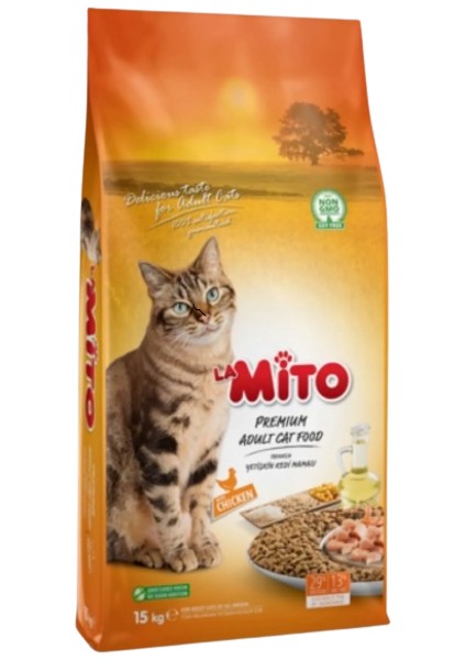 La Mito Adult Cat Tavuklu Yetişkin Kedi Maması 1 kg