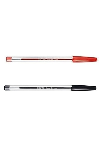 Claro Croma Tükenmez Kalem 0.6 mm Kırmızı 3 Adet