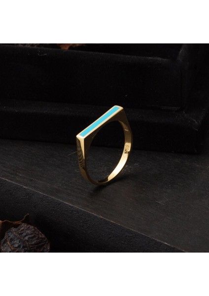 Sarı Altın 14 Ayar Mineli Yüzük fırsatları