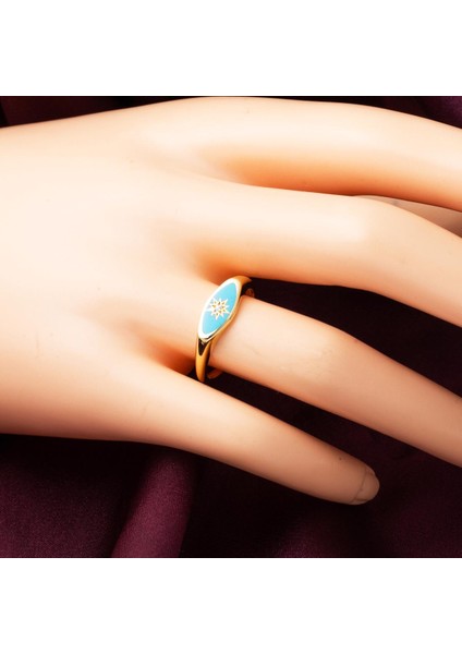 Özel Yıldız Tasarım Altın 14 Ayar Yüzük