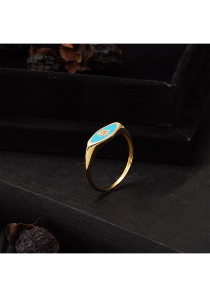 Özel Yıldız Tasarım Altın 14 Ayar Yüzük fırsatları