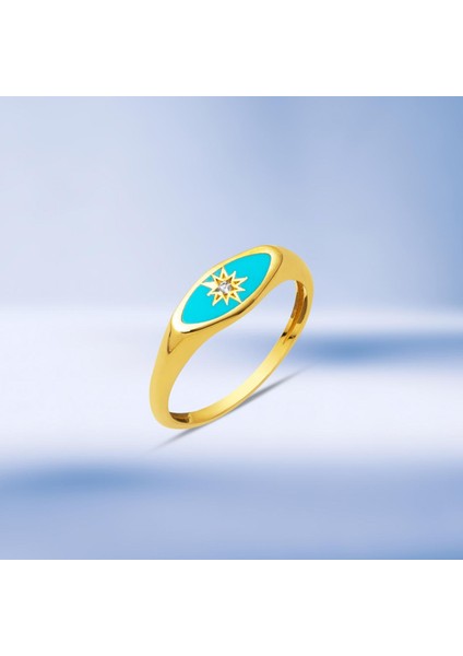 Özel Yıldız Tasarım Altın 14 Ayar Yüzük indirimleri