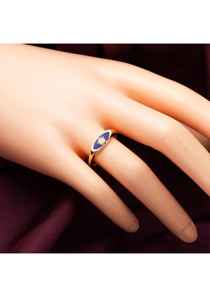 14 Ayar Özel Yıldız Tasarım Altın Yüzük