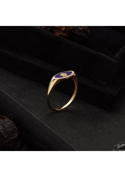 14 Ayar Özel Yıldız Tasarım Altın Yüzük fırsatları