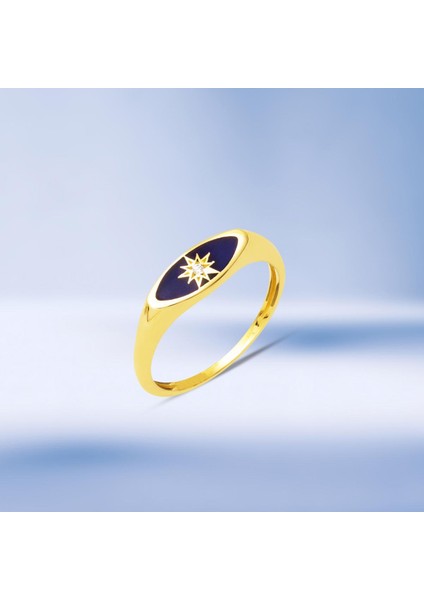 14 Ayar Özel Yıldız Tasarım Altın Yüzük indirimleri
