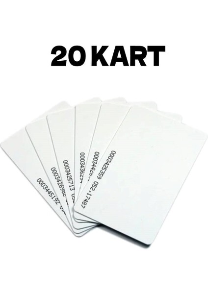 x Rfıd Şifreli Kapı Kilidi - Kartlı Geçiş Sistemi 20 Kart
