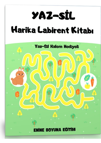 Okul Öncesi Yaz-Sil Harika Labirent Kitabı