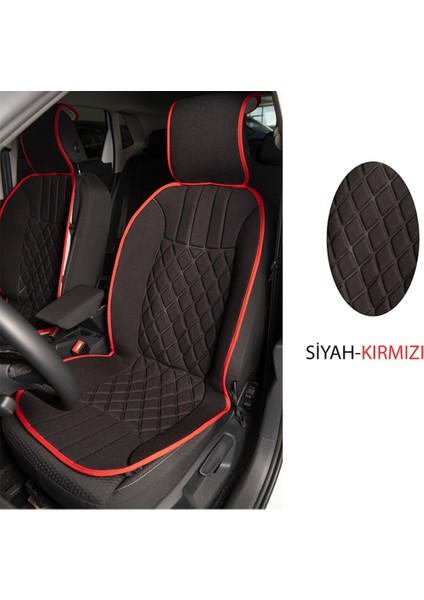 Elegance 2'li Set Minder Siyah-Kırmızı / KLMNY536