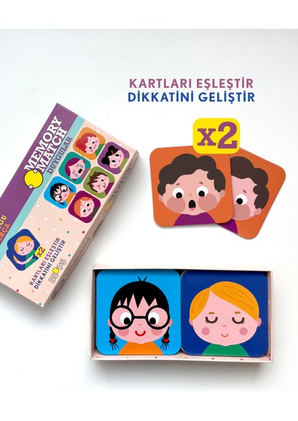 Memory Card Game /eğitici Duygular Hafıza Oyunu