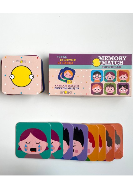 Memory Card Game /eğitici Duygular Hafıza Oyunu