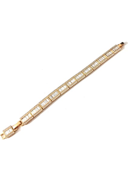 Kadın Xupıng Özel Seri Rodyum Kaplama Zirkon Taşlı Bileklik