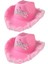 2pcs Pembe Kovboy Şapkası Tiara Western Cowgirl Şapkası Için Bayanlar Için Kostüm Tüyü Brim-02 38X35CM (Yurt Dışından) 2