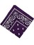 Pamuklu Baskı Kovboy Bandana Baş Sargı Boyun Eşarp Saç Band Kerchief Mor (Yurt Dışından) 4
