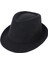 Yapılandırılmış Gangster Trilby Kumaşlı Klasik Manhattan Şapkası -, 58CM Siyah (Yurt Dışından) 3