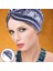 Kemo Kapaklar Baskı Elastik Beanie Başörtüsü Kapağı Şapka Türban Şapkası Kafa Örtüsü Lacivert Fil (Yurt Dışından) 4