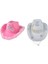 2pcs Cowgirl Hat Woman Kadınlar Için Batı Kostüm Tavuk Partisi Aksesuarları Gelin+Pembe (Yurt Dışından) 1