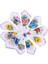 10X Dalgalı Pamuk Cep Kare Mendil Çiçekler Hanky Parti (Yurt Dışından) 2