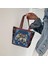 Vintage Style Women Tote Bag Alışveriş Çantaları Alışveriş Için Günlük Çantalar Ev F-Blue Fil (Yurt Dışından) 5