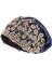 Şık Kadınlar Dantel Beanie Kapalı Açık Jacquard Şapkası Kafası Başlık Eğimli Koyu Mavi (Yurt Dışından) 1