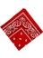 Yenilik Pamuk Paisley Kovboy Bandana Kafa Sarısı Boyun Eşarp Ticaret Kırmızı (Yurt Dışından) 5