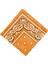 % 100 Pamuk Paisley Kovboy Bandana Eşarp Kafa Şarfı Saç Band Kerchief Turuncu (Yurt Dışından) 2