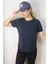 Kadın Antrasit Modal Lazerkesim T-Shirt 4